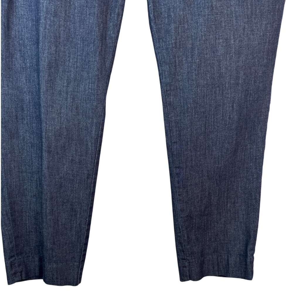 Banana Republic Size 31/12 Womens Avery Blue Slim Fit Trousers Cotton Blend - Picture 7 of 12